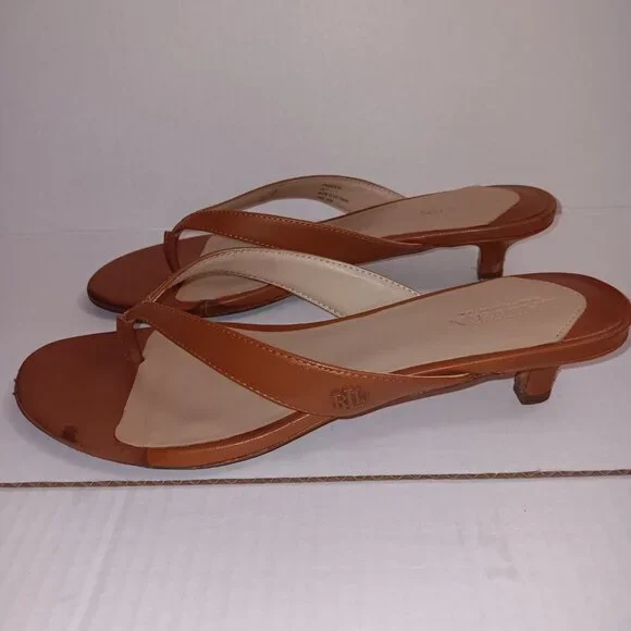 LAUREN RALPH LAUREN FRANCESA HEEL SANDALS LAUREN TAN - Picture 8 of 11